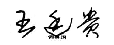 朱錫榮王廷貴草書個性簽名怎么寫