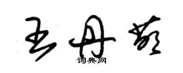 朱錫榮王丹萌草書個性簽名怎么寫