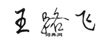 駱恆光王路飛行書個性簽名怎么寫