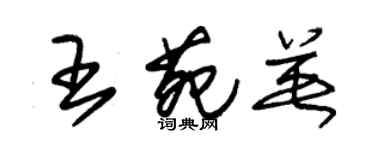 朱錫榮王苑英草書個性簽名怎么寫