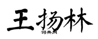 翁闓運王揚林楷書個性簽名怎么寫