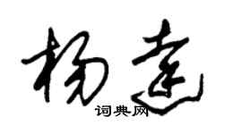 朱錫榮楊達草書個性簽名怎么寫