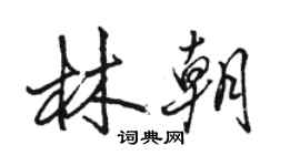 駱恆光林朝行書個性簽名怎么寫