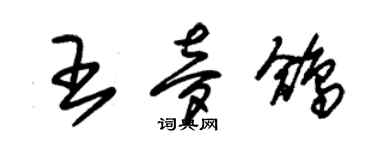 朱錫榮王夢鴿草書個性簽名怎么寫