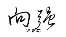 駱恆光向強行書個性簽名怎么寫