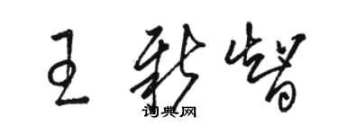 駱恆光王新智草書個性簽名怎么寫