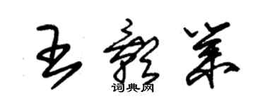 朱錫榮王影業草書個性簽名怎么寫