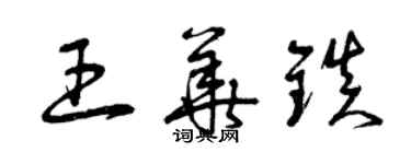 曾慶福王華鎮草書個性簽名怎么寫