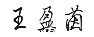 駱恆光王盈茵行書個性簽名怎么寫