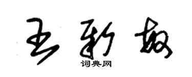 朱錫榮王新敏草書個性簽名怎么寫