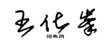 朱錫榮王化峰草書個性簽名怎么寫