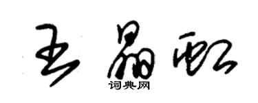 朱錫榮王晶虹草書個性簽名怎么寫