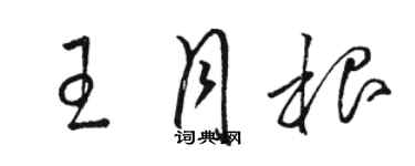 駱恆光王月根草書個性簽名怎么寫