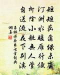 胸中常有萬里意，一溪一壑亦無窮 詩詞名句