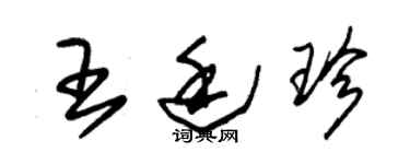 朱錫榮王廷珍草書個性簽名怎么寫