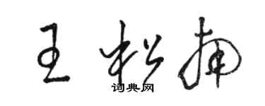 駱恆光王松南草書個性簽名怎么寫