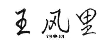 駱恆光王風裡行書個性簽名怎么寫