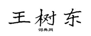 袁強王樹東楷書個性簽名怎么寫