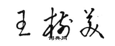 駱恆光王樹美草書個性簽名怎么寫