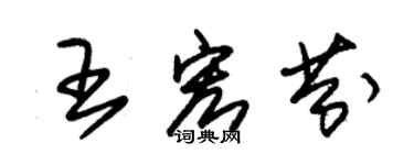 朱錫榮王宏芬草書個性簽名怎么寫