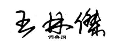 朱錫榮王林傑草書個性簽名怎么寫