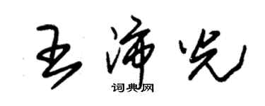 朱錫榮王沛光草書個性簽名怎么寫