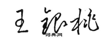 駱恆光王銀桃草書個性簽名怎么寫