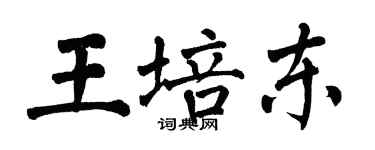 翁闓運王培東楷書個性簽名怎么寫