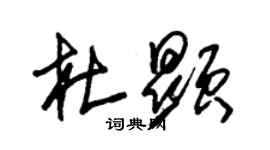 朱錫榮杜顯草書個性簽名怎么寫