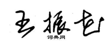 朱錫榮王振花草書個性簽名怎么寫