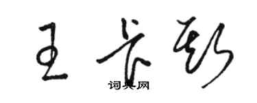 駱恆光王卡斯草書個性簽名怎么寫