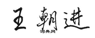 駱恆光王朝進行書個性簽名怎么寫