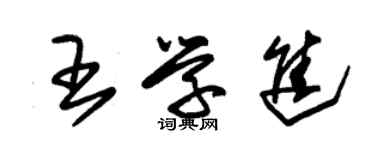 朱錫榮王學進草書個性簽名怎么寫