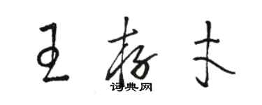 駱恆光王存才草書個性簽名怎么寫