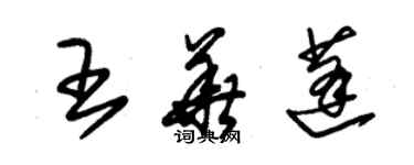 朱錫榮王華蓬草書個性簽名怎么寫