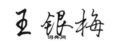 駱恆光王銀梅行書個性簽名怎么寫