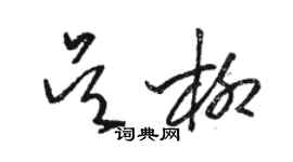 駱恆光吳柳草書個性簽名怎么寫