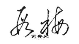 駱恆光段梅草書個性簽名怎么寫