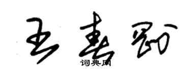 朱錫榮王春剛草書個性簽名怎么寫