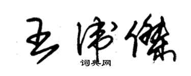 朱錫榮王衛傑草書個性簽名怎么寫