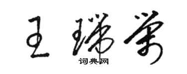 駱恆光王瑞榮草書個性簽名怎么寫