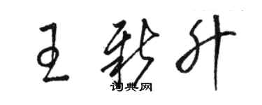 駱恆光王新升草書個性簽名怎么寫
