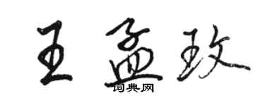 駱恆光王孟玫行書個性簽名怎么寫