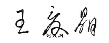 駱恆光王夏晶草書個性簽名怎么寫