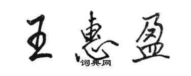 駱恆光王惠盈行書個性簽名怎么寫