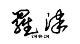 朱錫榮羅津草書個性簽名怎么寫