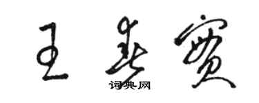 駱恆光王春實草書個性簽名怎么寫