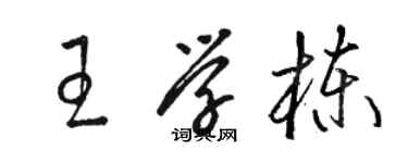 駱恆光王學棟草書個性簽名怎么寫