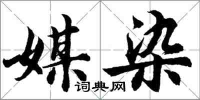 胡問遂媒染行書怎么寫