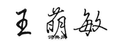 駱恆光王萌敏行書個性簽名怎么寫